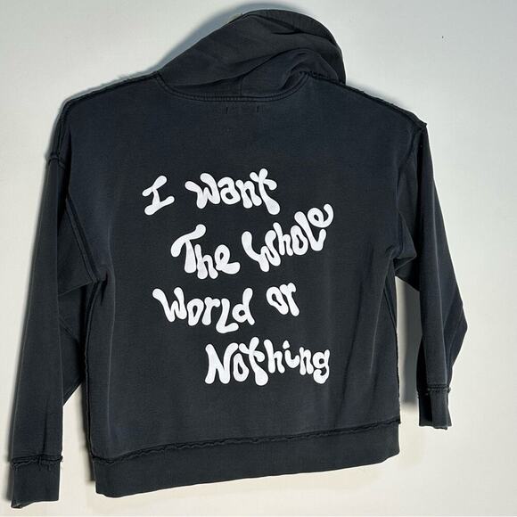 UC | Local Heroes | “Whole World or Nothing” Zip Up Hoodie | Gray/White … - Picture 3 of 9